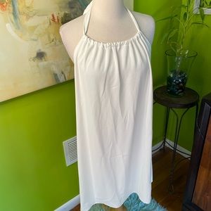Absolutely stunning sexy cream halter dress